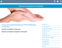 Tablet Screenshot of clevelandfootdoctors.com